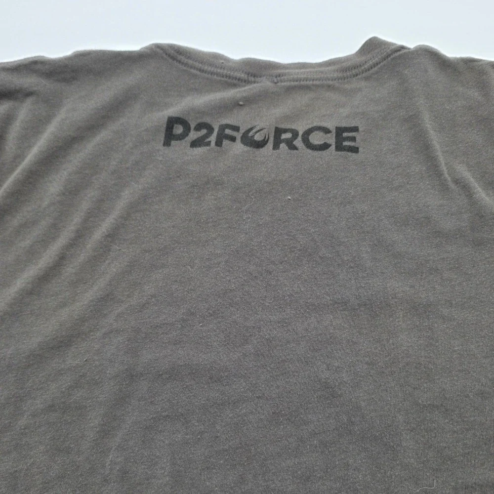 P2FORCE Graphic T-Shirt Mens Small Gray Star Wars Rebel Style Distressed #Street